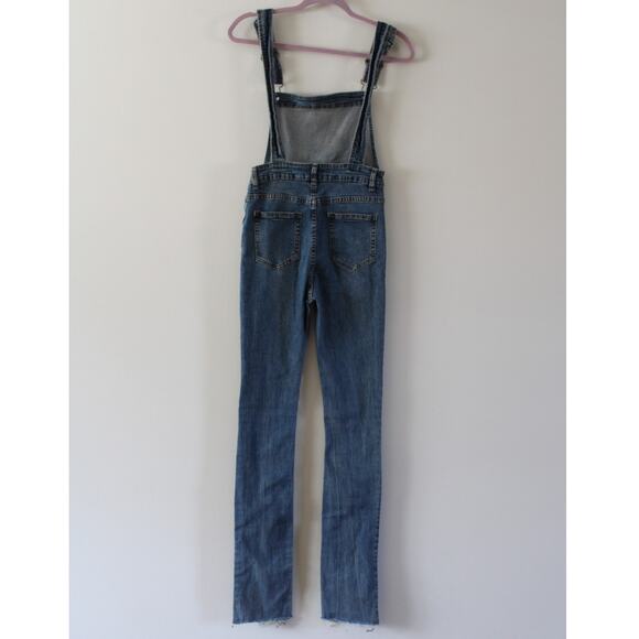 Philipp Plein Denim Overalls Dungarees Raw Hem Low Back XS-S - Picture 6 of 9